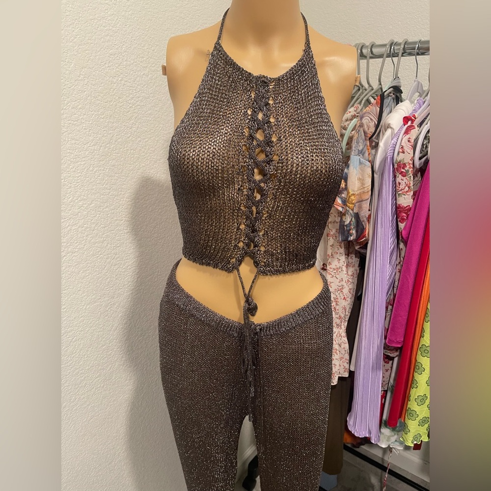 Metallic pant set - Picture 2 of 7